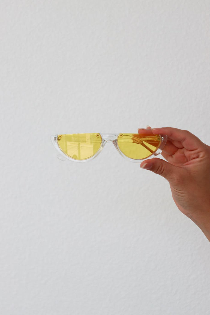 yellow acrylic sunglasses