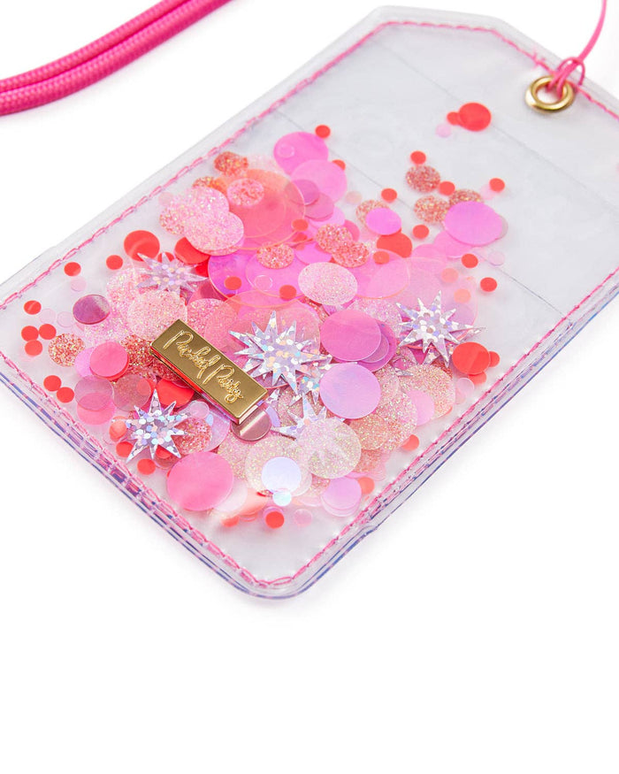Sweet Tart Confetti ID or Badge Holder with Lanyard