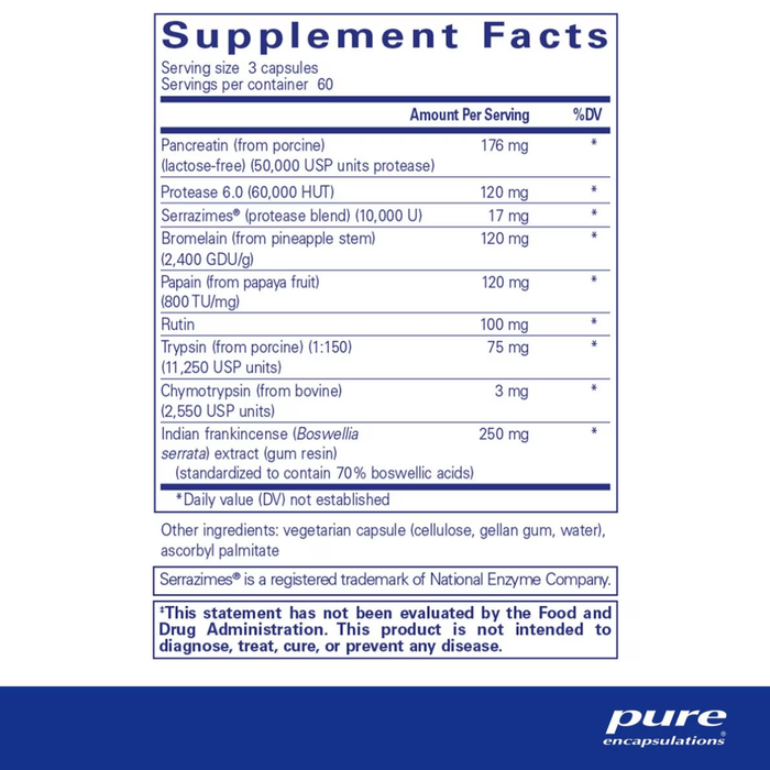 Systemic Enzyme Complex by Pure Encapsulations (180 Capsules)