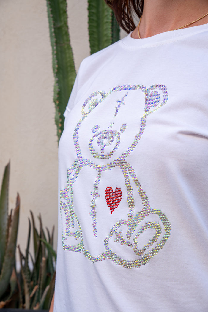 T-Shirt Teddy White Glm Couture