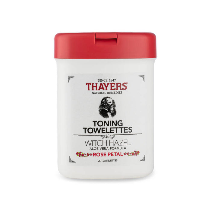 THAYERS ROSE PETAL TONING TOWELETTES  مناديل البشرة المطورة من ثايرس