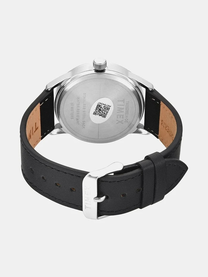 Timex Brass Dial & Leather Strap Watch - TWEG25514
