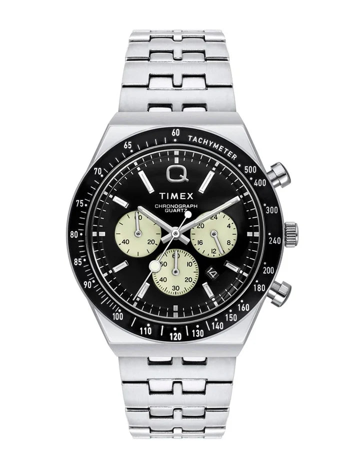 Timex Q Round 21mm Black Dial Analog Watch - TWEG26402