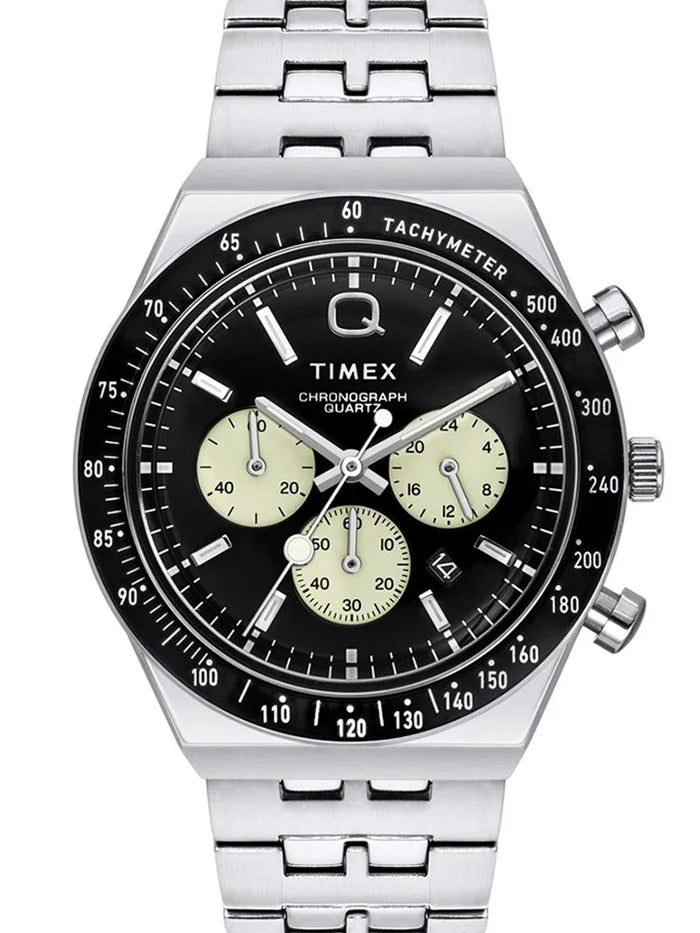 Timex Q Round 21mm Black Dial Analog Watch - TWEG26402