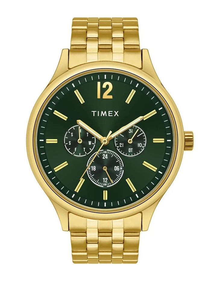 Timex Trendline Round 21mm Green Dial Analog Watch - TWEG18435