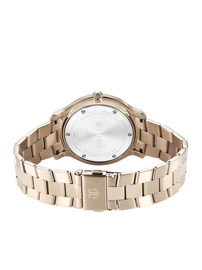 Titan Classic Distincta Quartz Analog With Silver Dial Watch - NT90170WM01