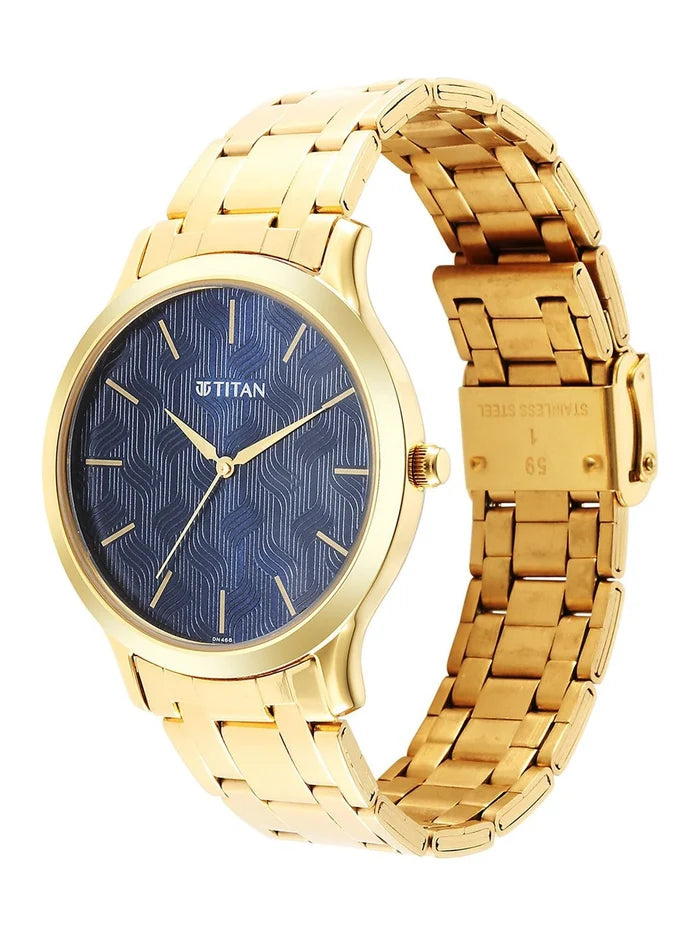 Titan Karishma Quartz Analog With Blue Dial Watch - NT1825YM05