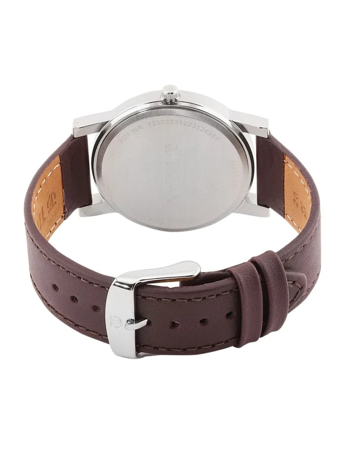 Titan Karishma Zing Quartz Analogue Brown Dial Watch - 1644SL01