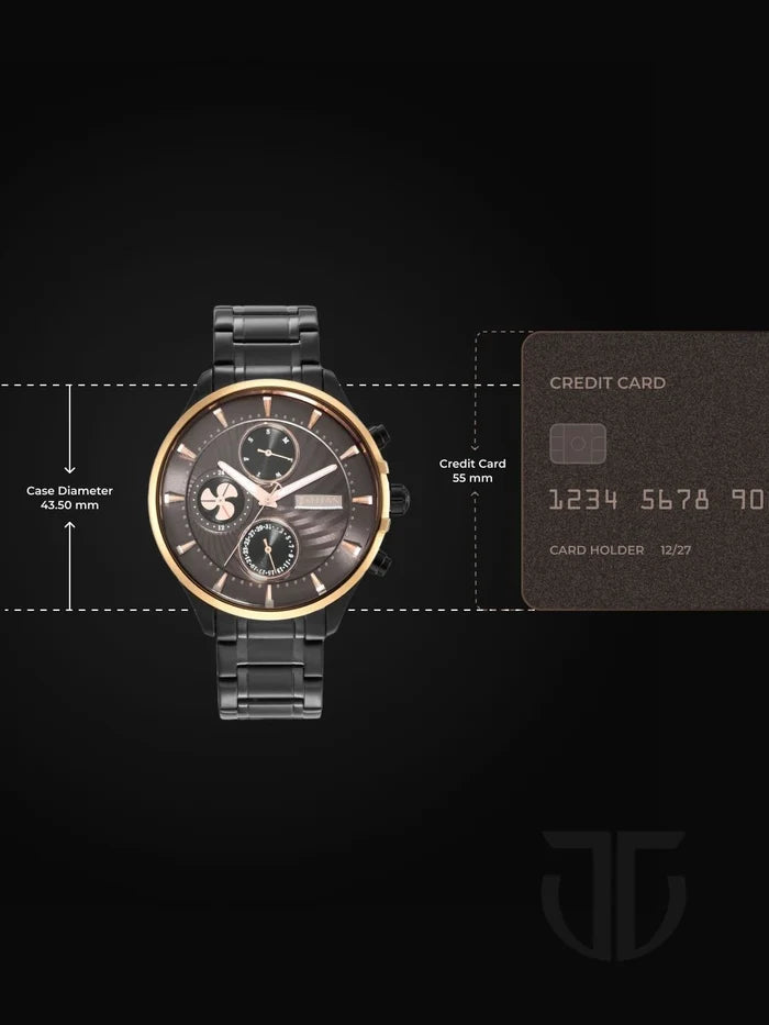 Titan Maritime Multifunction Analog With Anthracite Dial Watch - NT1873KM01