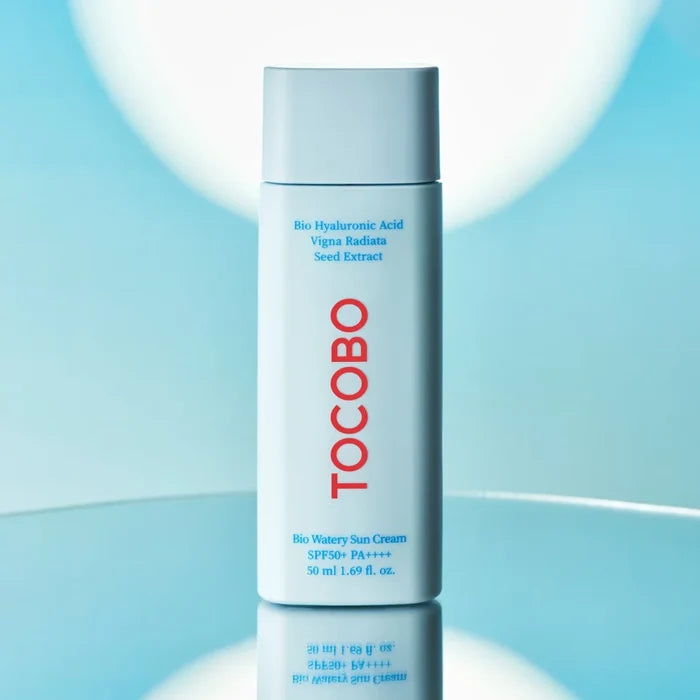 TOCOBO Bio hyaluronic acid Watery Sun Cream SPF50 PA++++ واقي الشمس المائي الكيميائي الشفاف من توكوبو