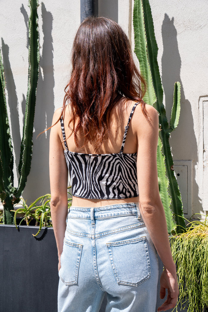 Top Corsetto Zebra