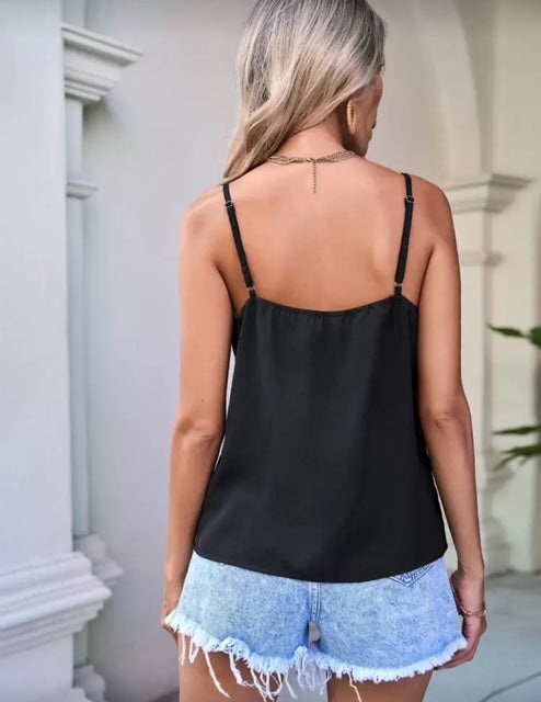 Top Nero con Pizzo