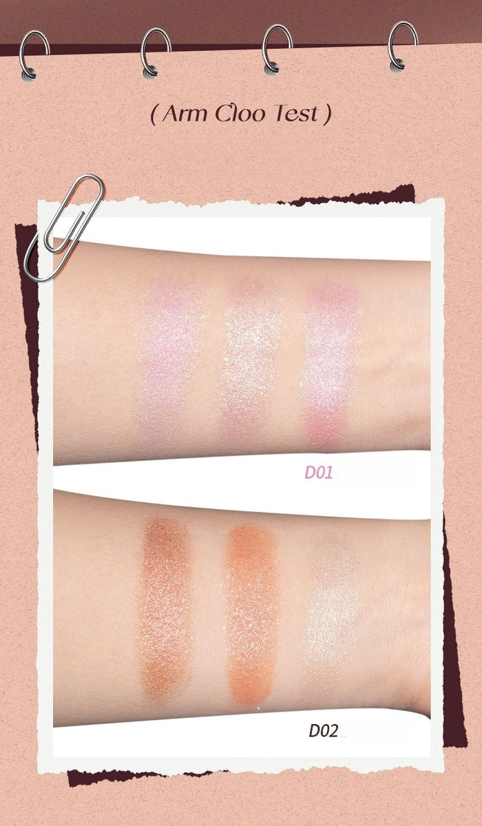 Truth'Key Golden Mountain at Sunrise Eyeshadow & Highlighter Makeup Palette  T5792