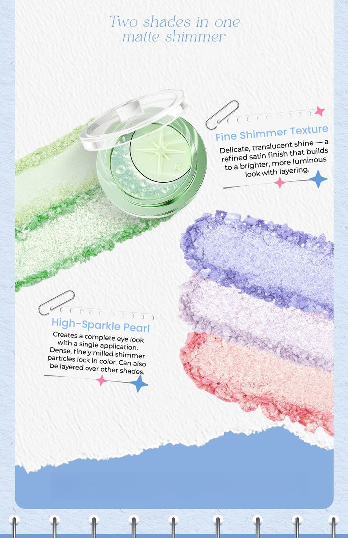 Truth'Key Starfall & Moon Dual-Color Eyeshadow Palette T5793