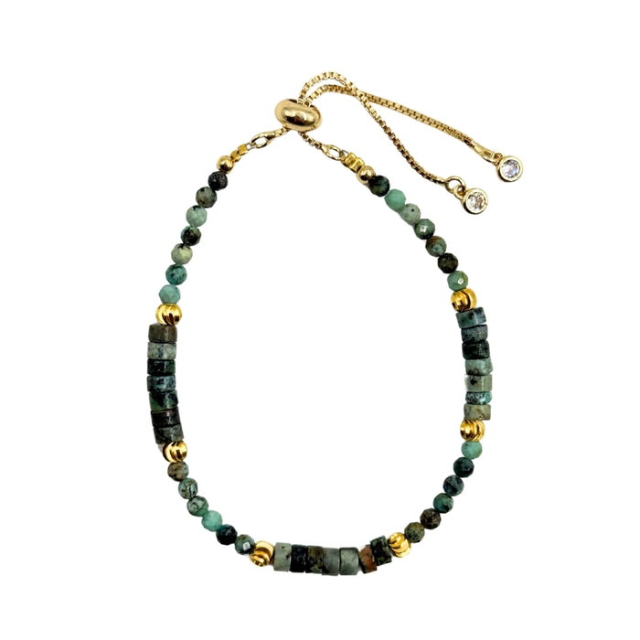 Turquoise Disc Stone Bracelet