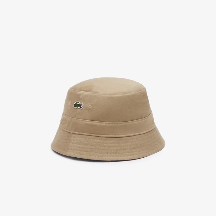 Unisex Reversible Printed Cotton Bucket Hat Beige / White / Black