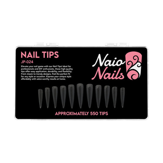 Urban Graffiti JP-024 Stiletto Nail Tips - Transparent - 550   Naio Nails
