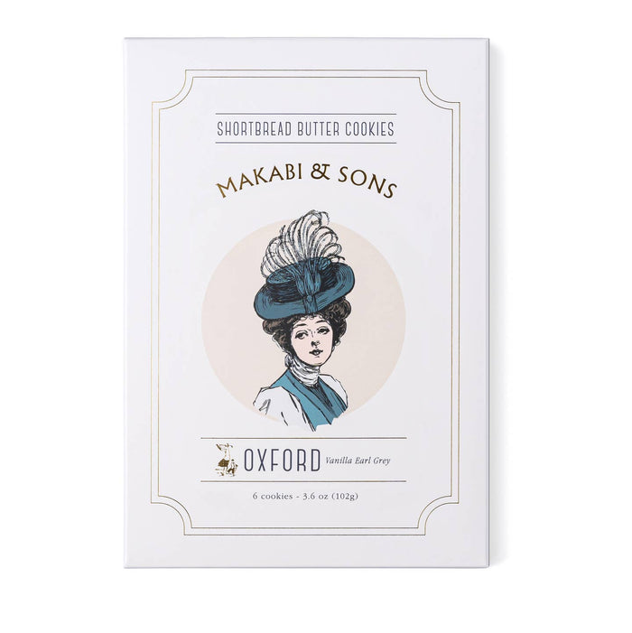Shortbread cookie box, Vanilla Earl Grey flavor, Makabi & Sons, Oxford
