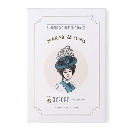 Shortbread cookie box, Vanilla Earl Grey flavor, Makabi & Sons, Oxford