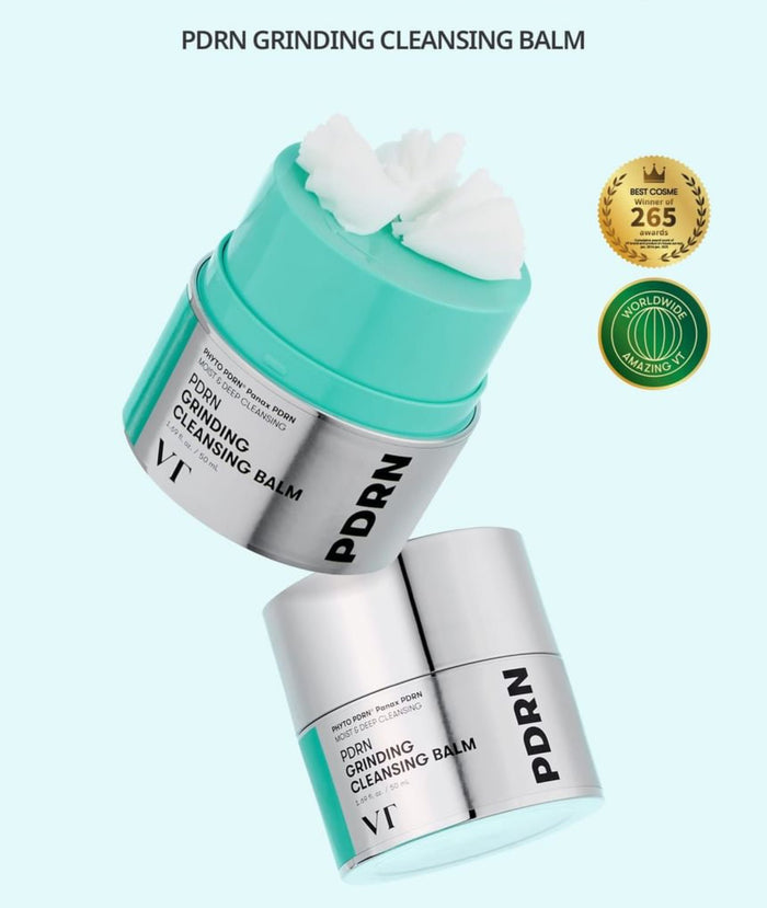 VT Cosmetics PDRN Grinding Cleansing Balm 50ml بلسم التنظيف والطحن PDRN من مستحضرات التجميل في تي - Princess Cosmetics Qatar