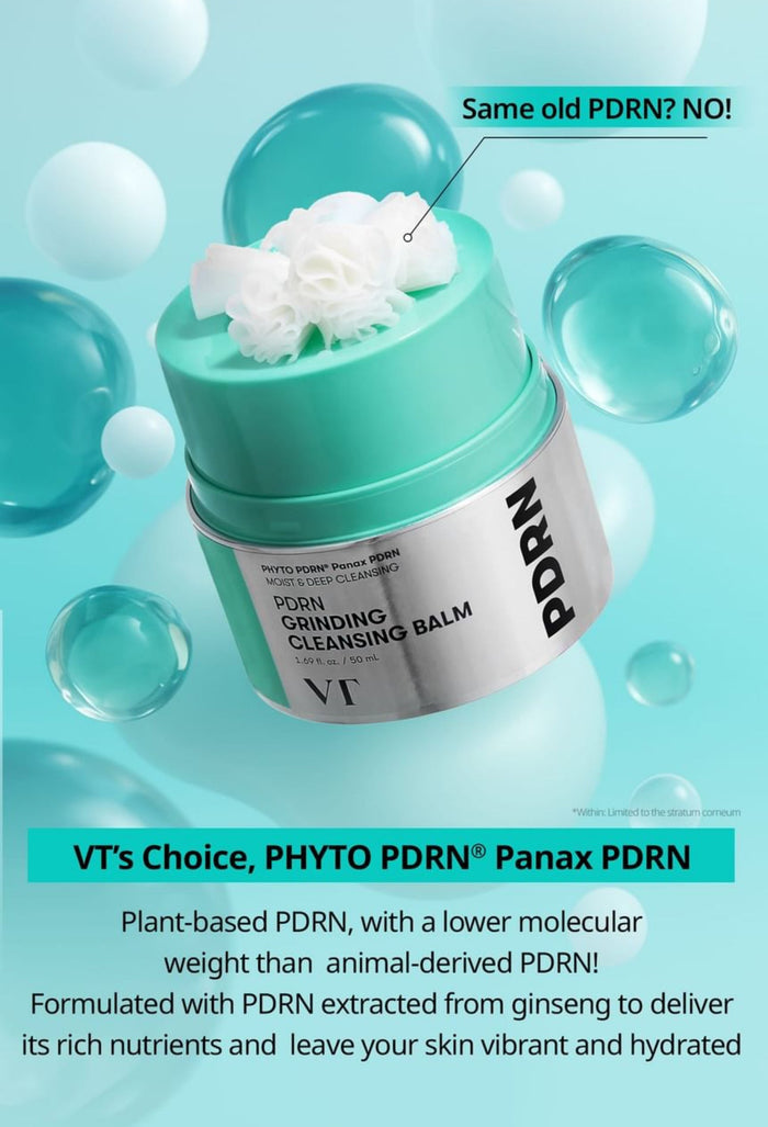 VT Cosmetics PDRN Grinding Cleansing Balm 50ml بلسم التنظيف والطحن PDRN من مستحضرات التجميل في تي - Princess Cosmetics Qatar