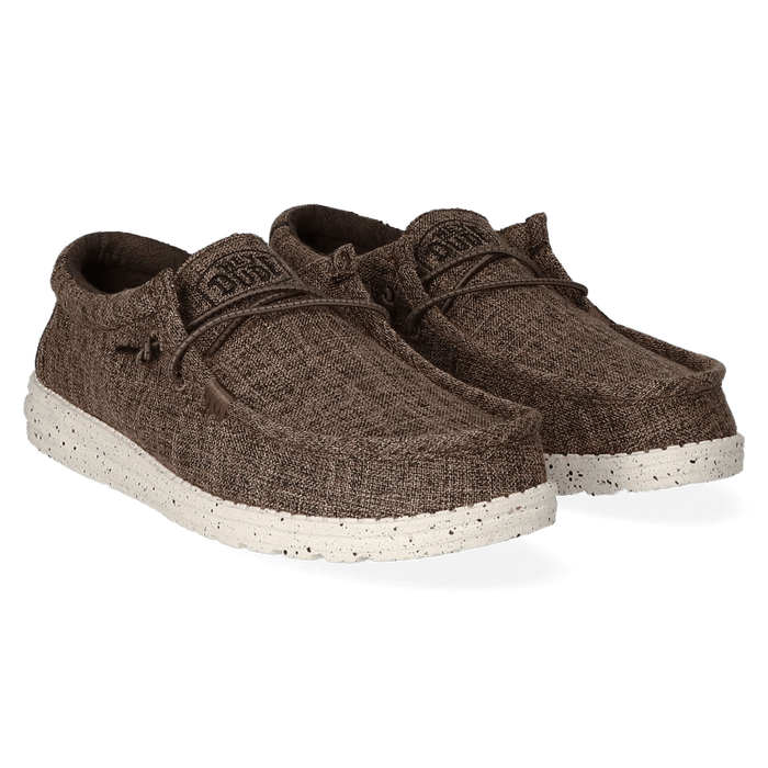 Wally Blend Heren Instappers Linen Dark Brown