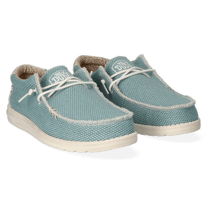 Wally Braided Heren Instappers Aqua