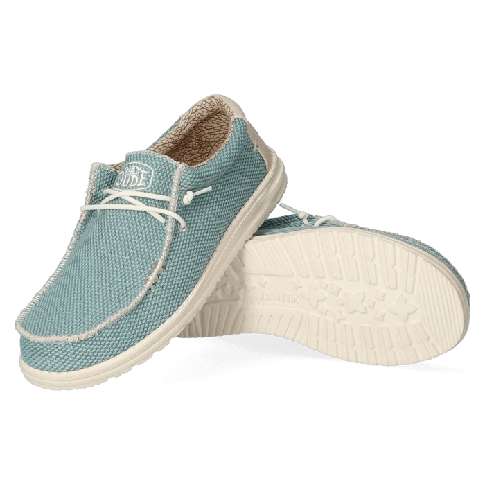 Wally Braided Heren Instappers Aqua