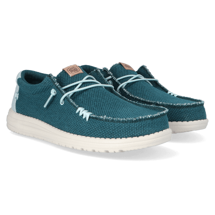 Wally Braided Heren Instappers Deep Green/Harbor Grey