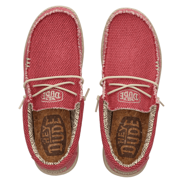 Wally Braided Heren Instappers Pompeian Red