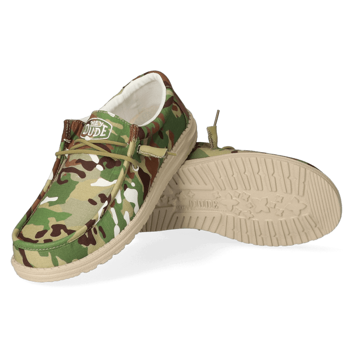 Wally Camouflage Heren Instappers Multi Camo