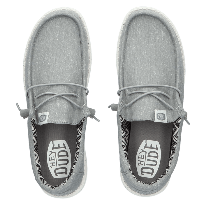 Wally Canvas Heren Instappers Light Grey