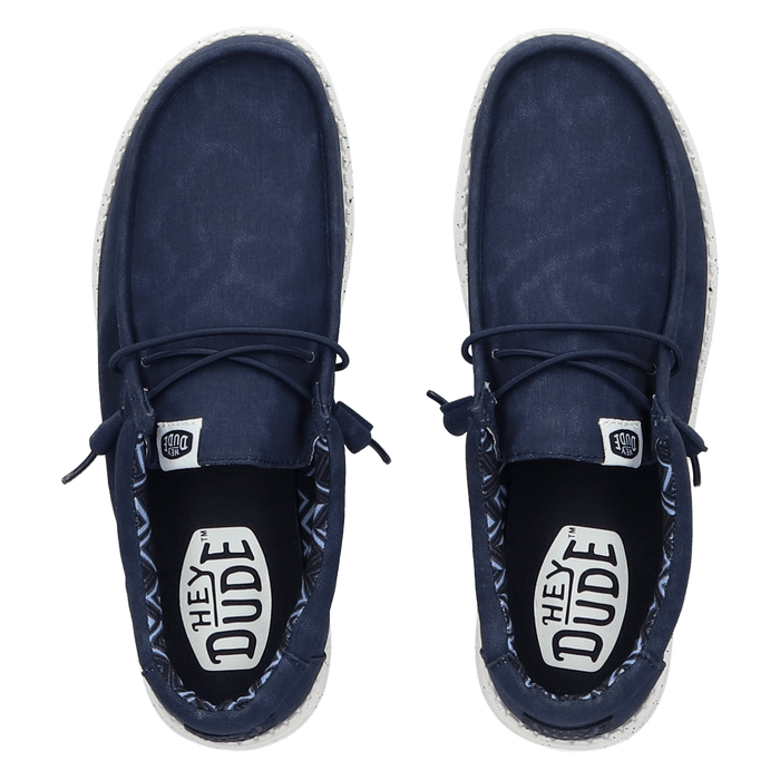 Wally Canvas Heren Instappers Navy