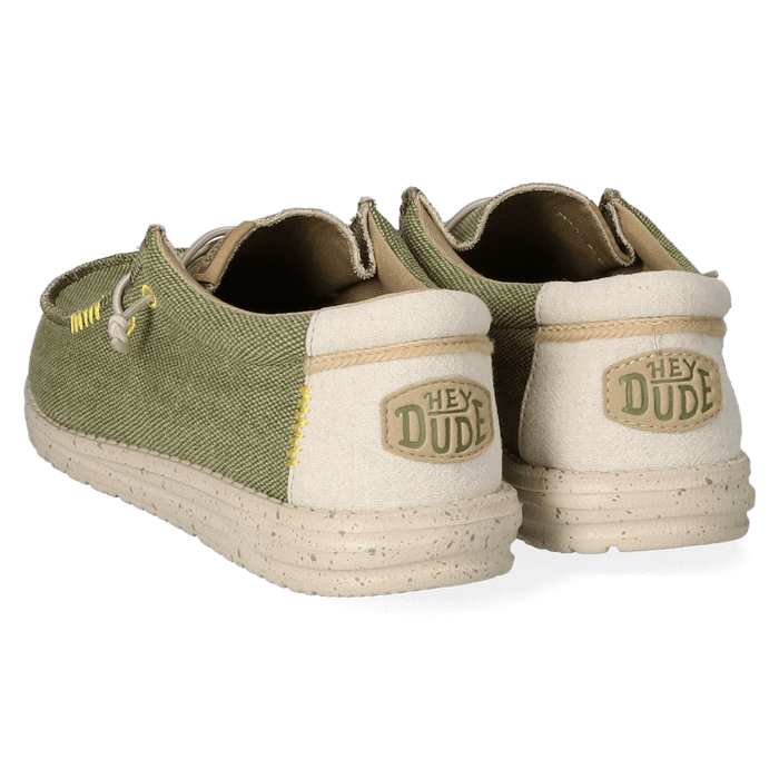 Wally Coastline Jute Heren Instappers Olive