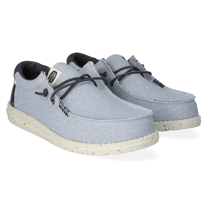 Wally Coastline Jute Heren Instappers Stone White