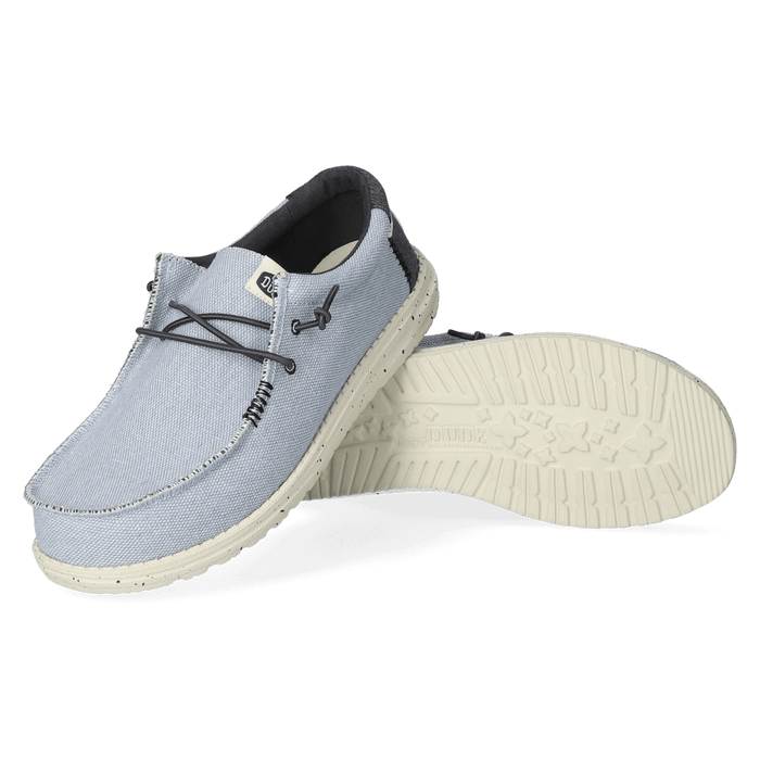 Wally Coastline Jute Heren Instappers Stone White