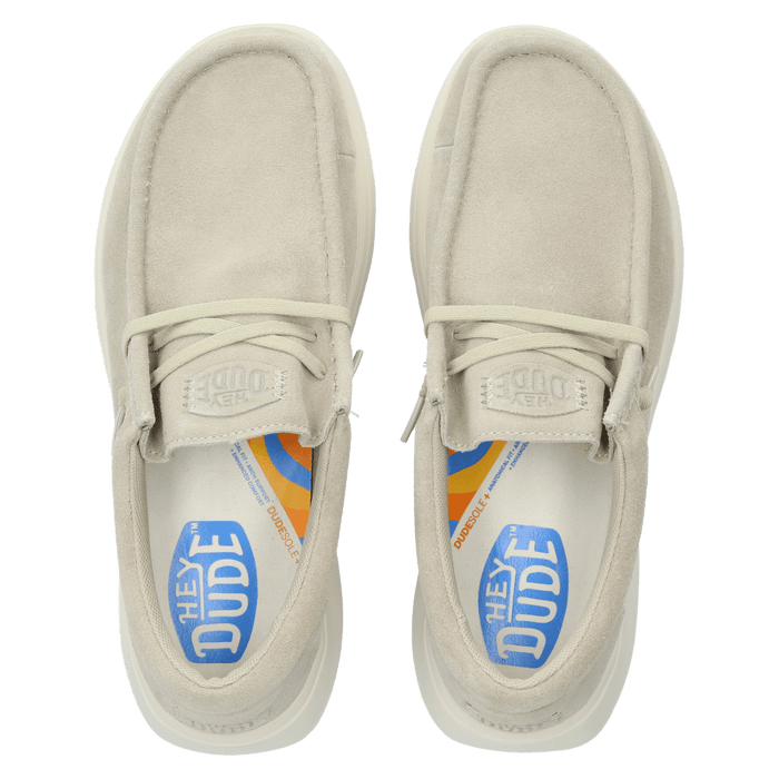 Wally Comf Suede Heren Instappers Stone Grey/Silver Birch