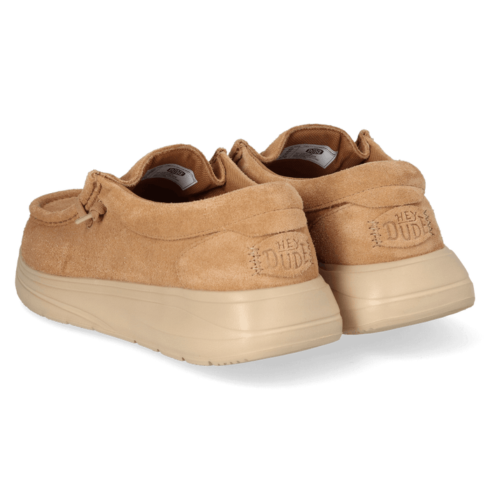 Wally Comf Suede Heren Instappers Tobacco Brown/Irish Cream