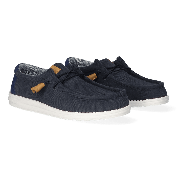 Wally Corduroy Heren Instappers Navy