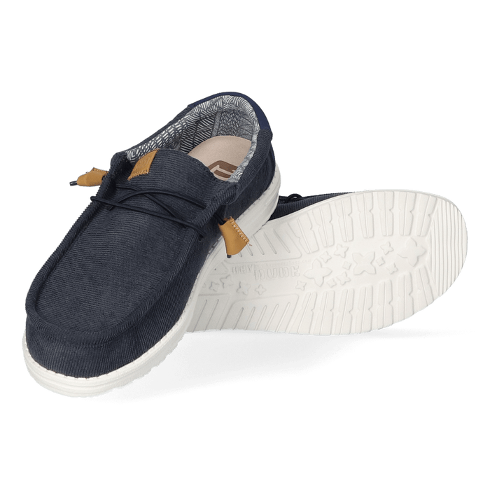 Wally Corduroy Heren Instappers Navy