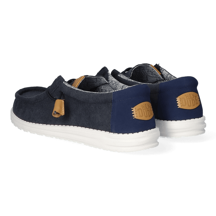 Wally Corduroy Heren Instappers Navy