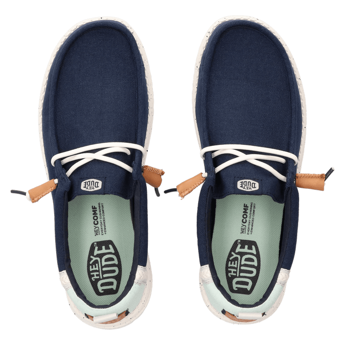 Wally Craft Linen Heren Instappers Navy Blazer/Multi