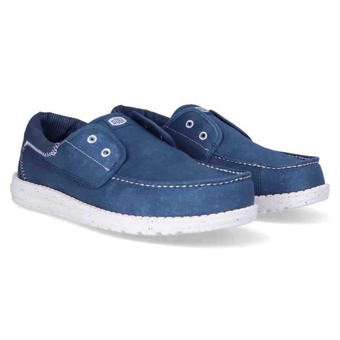 Wally Cru Stretch Canvas Heren Loafers Ensign Blue/Multi