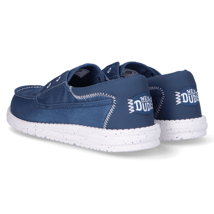 Wally Cru Stretch Canvas Heren Loafers Ensign Blue/Multi