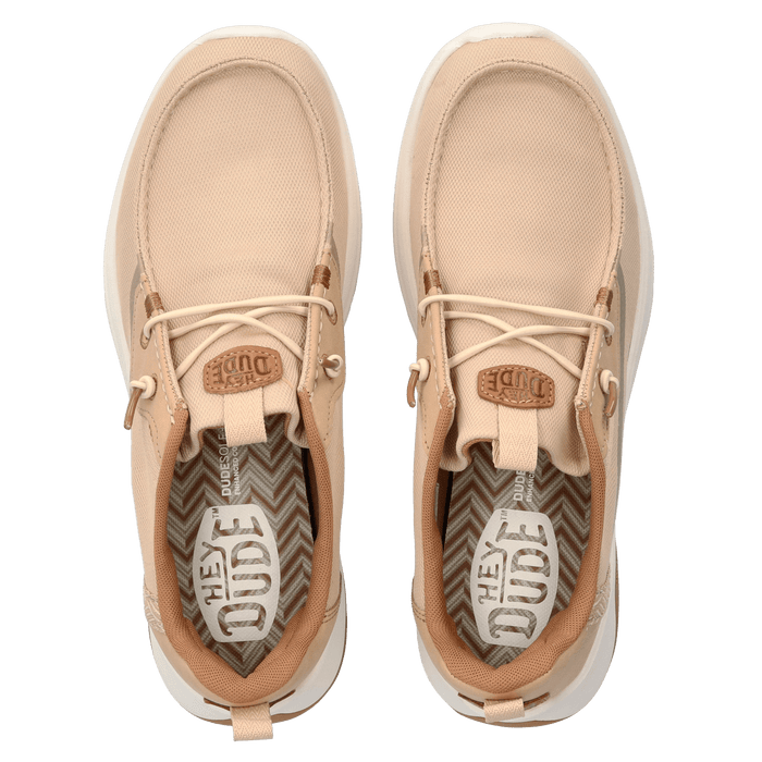 Wally Drift Mesh Heren Instappers Irish Cream/White