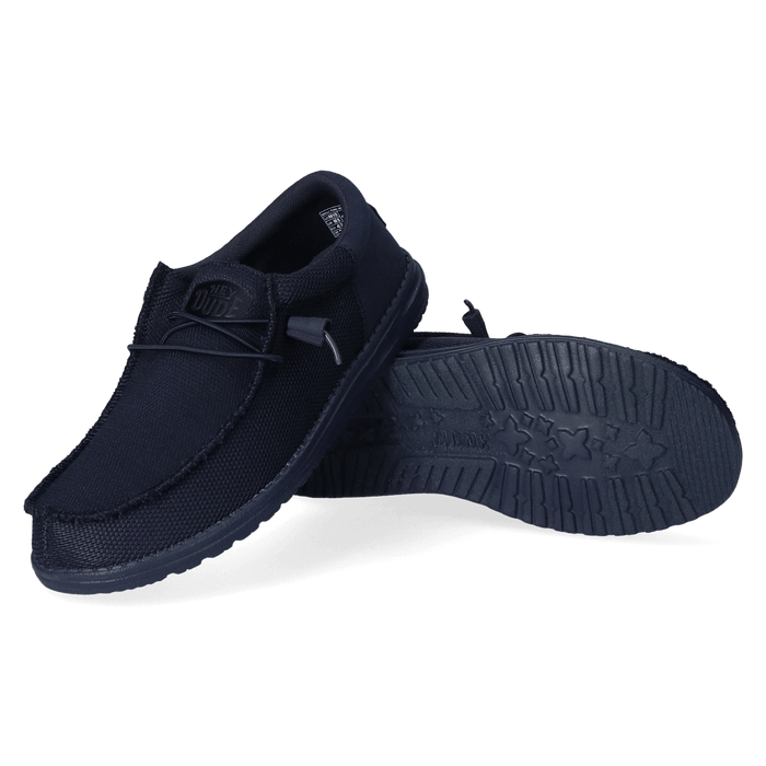 Wally Funk Mono Heren Instappers Navy