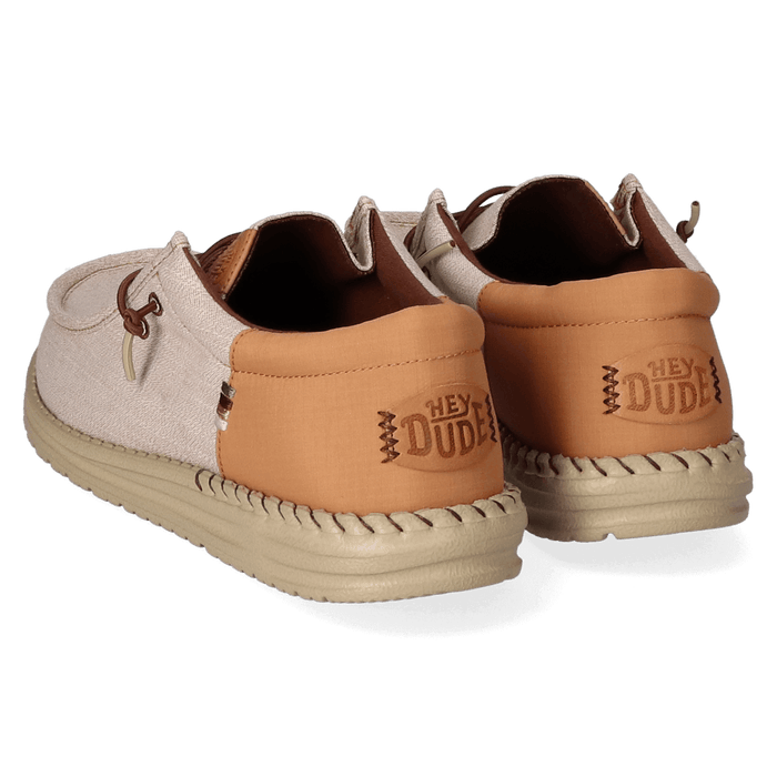 Wally Funk Nylon Craft Heren Instappers Tobacco Brown
