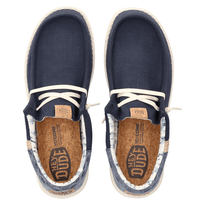 Wally Funk Summer Stitch Heren Instappers Navy Blazer/Multi