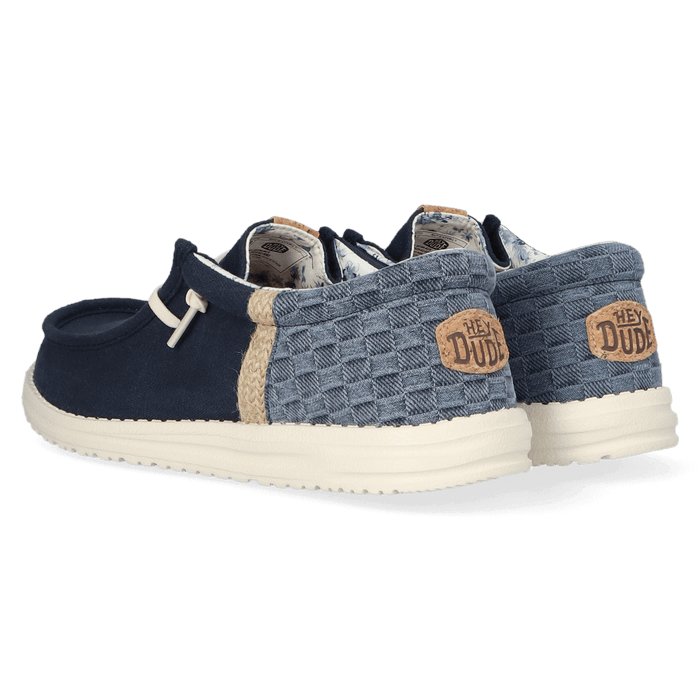 Wally Funk Summer Stitch Heren Instappers Navy Blazer/Multi