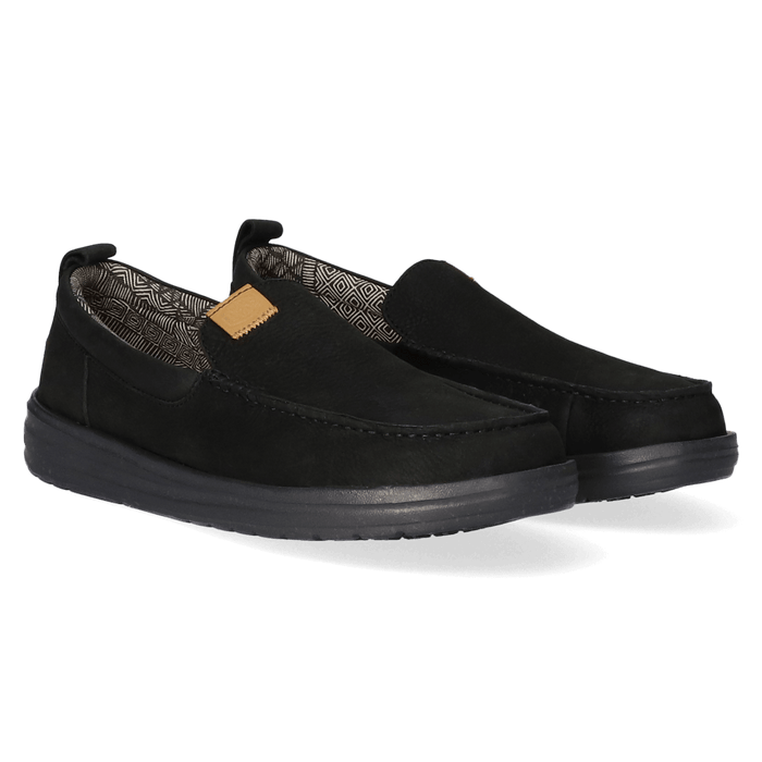 Wally Grip Moc Craft Leather Heren Mocassins Black